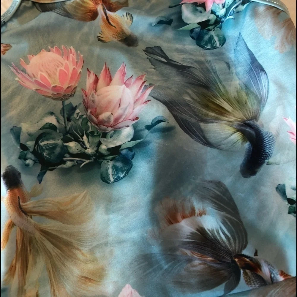 Molo Baby Fish And Floral Swimsuit